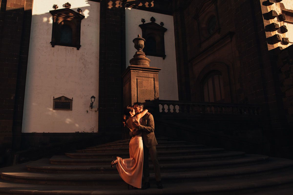 Momento espontáneo capturado en una boda en Tenerife